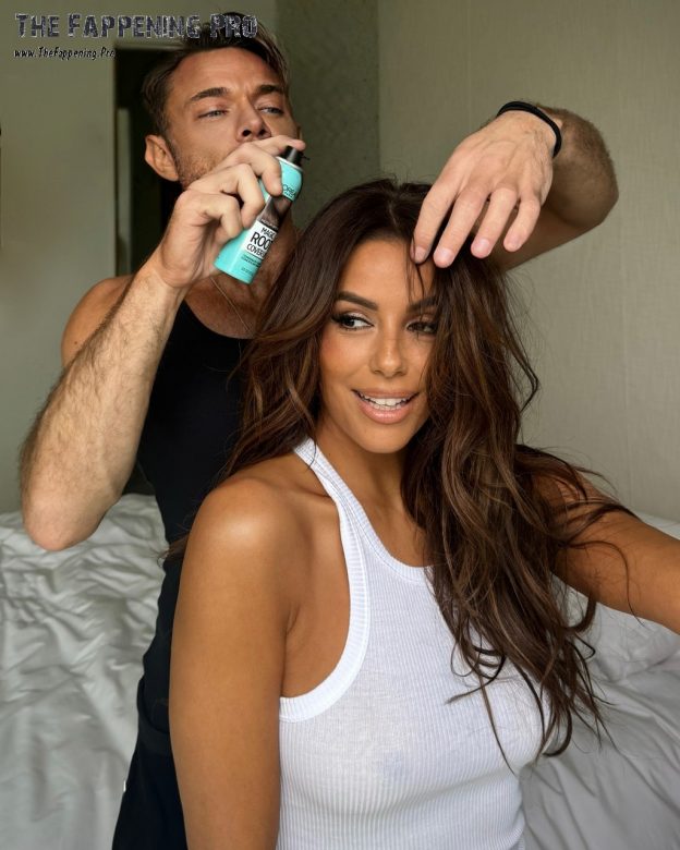 Eva Longoria Braless In White Top (3 Photos) 7 Eva Longoria Braless TheFappening.Pro 2 624x780 1