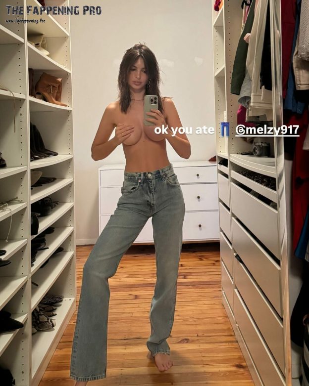 Emily Ratajkowski Topless Covered (1 Photo) 12 Emily Ratajkowski Nude TheFappening.Pro 2024 624x781 1