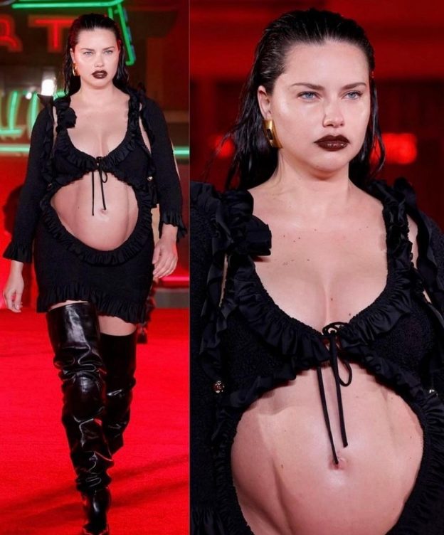 Adriana Lima Pregnant At Alexander Wang Runway (3 Photos And Video) 6 Adriana Lima Pregnant TheFappening.pro 4 624x752 1