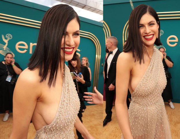 Alexandra Daddario See Through (21 Photos) 8 Alexandra Daddario See Through Tits At Emmy 2022 624x483 1