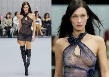 Bella Hadid See through Tits (20 Photos And Video) 23 Bella Hadid Naked Tits 624x443 1
