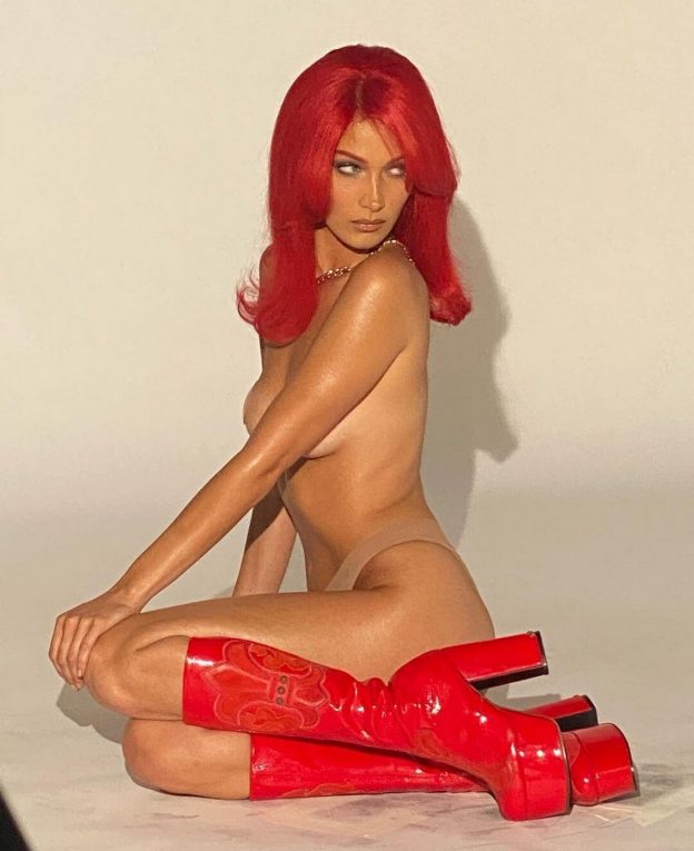 Bella Hadid Sexy And RedHead For Chrome Hearts (13 Photos) 1 Bella Hadid Nude Chrome Hearts TheFappening.Pro 8 624x765 1