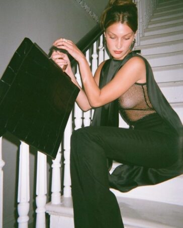Bella Hadid Showed Off Her Naked Tits In A Mesh Outfit From Givenchy TheFappeningPro 4 624x779 1