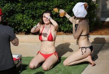 Bella Thorne Red Bikini 8 624x425 1