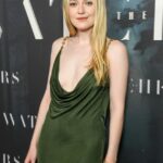 Dakota Fanning In Deep Cleavage Dress At ‘The Watchers’ Premiere (19 Photos) 20 Dakota Fanning Tits TheFappening.Pro 7 624x936 1