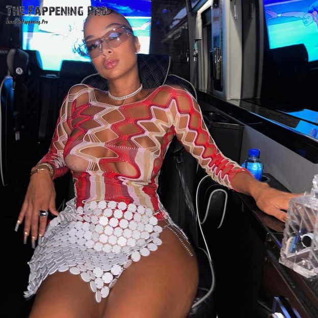 Draya Michele See Through (4 Photos) 4 Draya Michele Tits TheFappening.Pro 4 624x624 1