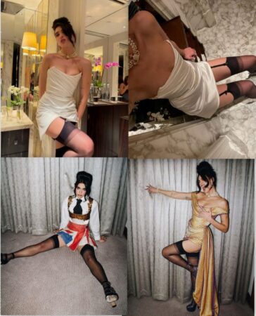 Dua Lipa Sexy In Black Stockings (10 Photos + Video) 10 Dua Lipa Sexy In Black Stockings 624x772 1