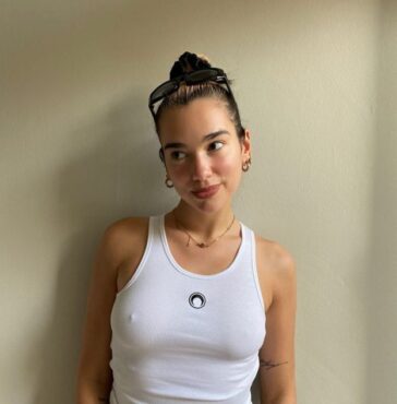 Dua Lipa’s Hard Nipples (2 Photos And Video) 29 Dua Lipa Showed Her Tits With Hard Nipples Braless TheFappening Pro 2 624x634 1