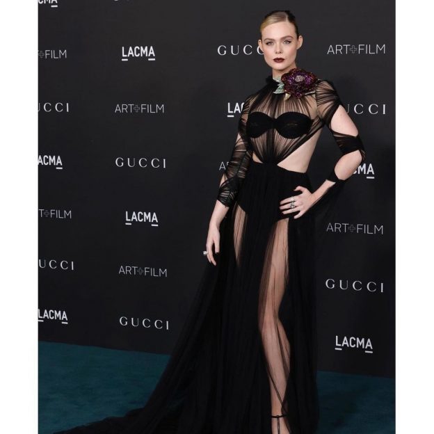 Elle Fanning Showed Her Lingerie In A See Through Dress TheFappening.Pro 12 624x624 1