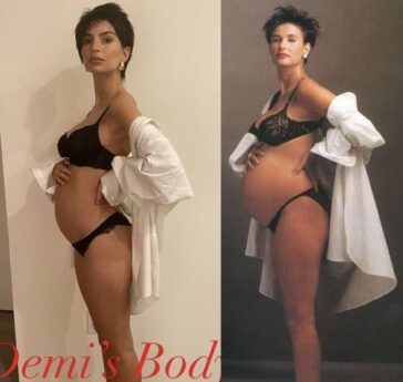 Emily Ratajkowski Sexy Like Demi Moore (3 Photos) 4 Emily Ratajkowski Sexy Like Demi Moore TheFappening.Pro 3 624x592 1