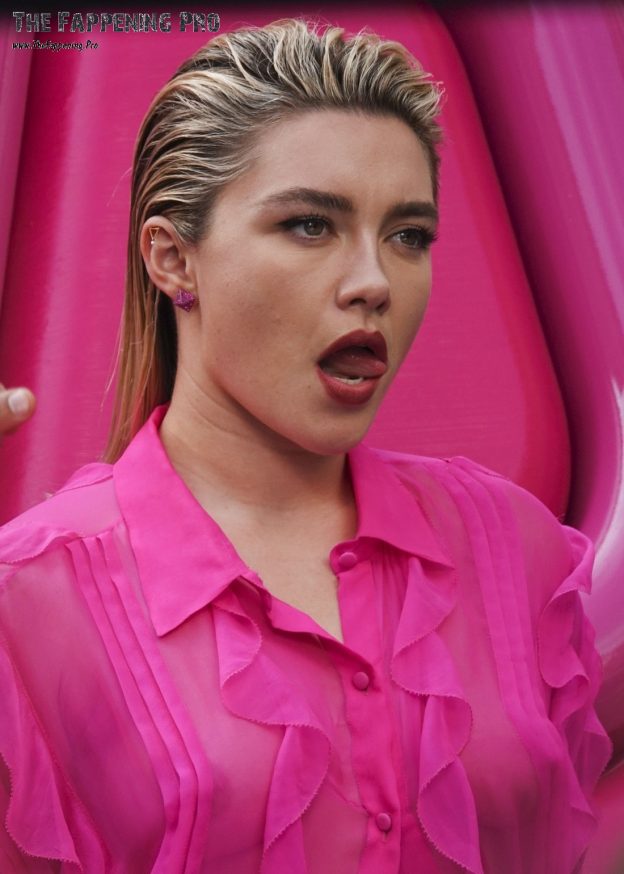 Florence Pugh See Through In Rome For Valentino (15 BTS Photos) 9 Florence Pugh Topless TheFappening.Pro 1 624x874 1