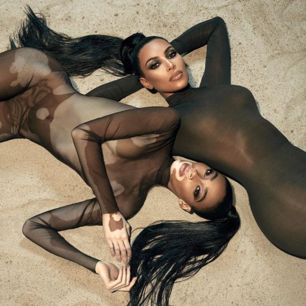 Kim Kardashian and Winnie Harlow Sexy 7 624x624 1