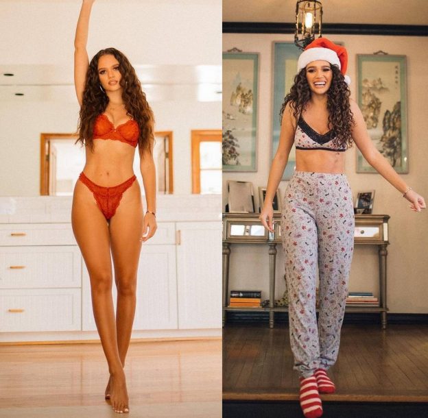 Madison Pettis In A Christmas Hat Or Red Lingerie? (8 Photos) 11 Madison Pettis Sexy Christmas 624x610 1