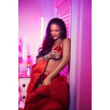 Rihanna TheFappening Red Lingerie (14 Photos + Gif And Video) 11 Rihanna Savage X Fenty Valentines Day TheFappening.Pro 14 624x624 1