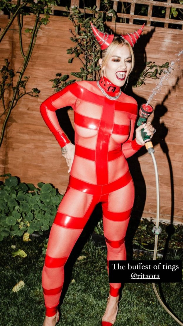 Rita Ora Sexy At Halloween (6 Photos) 6 Rita Ora Sexy Devil Gardener TheFappeningPro 6 624x1109 1