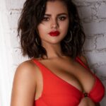 Selena Gomez Sexy in Red Swimsuit (5 Photos) 19 Selena Gomez Krahs Swimwear 2 624x807 1