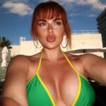 Tallia Storm Sexy In Green Bikini (8 Photos) 17 Tallia Storm Tits TheFappening.Pro 7 624x778 1