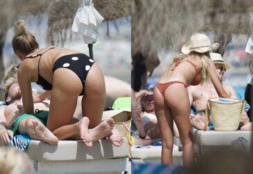 Zara McDermott White Dots And Orange Bikini (25 Photos) 32 Zara McDermott White Dots And Orange Bikini 624x429 1