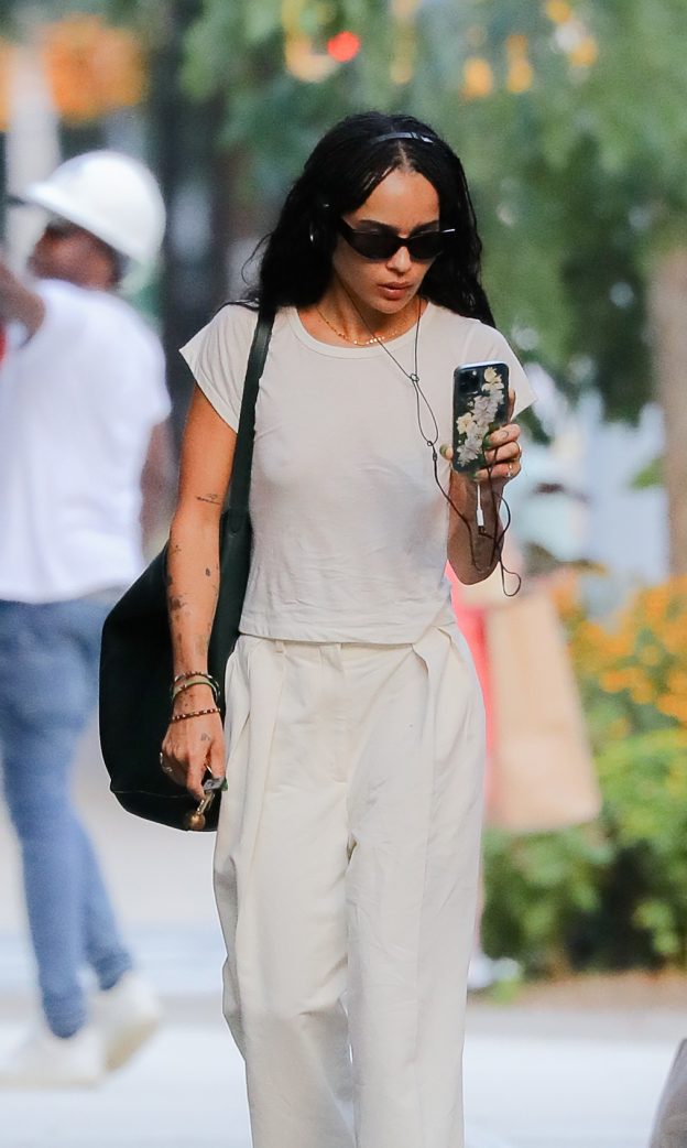 Zoe Kravitz Hot Look In NY (3 Photos) 10 Zoe Kravitz Showed Tiny Braless Tits TheFappening.Pro 3 624x1042 1