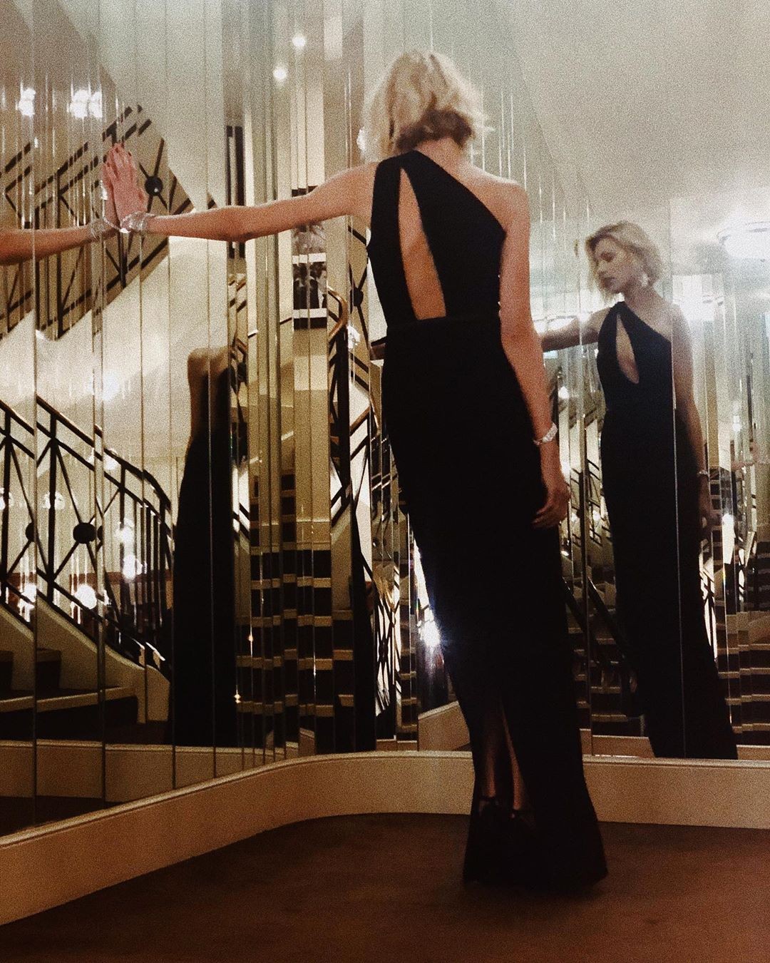 anja-rubik-black-dress-1 anja rubik black dress 1
