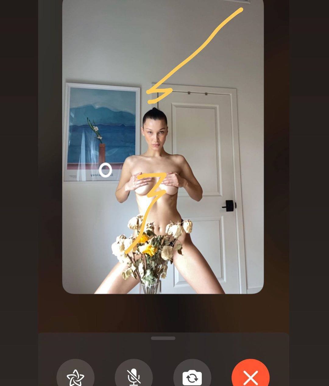 bella-hadid-nude-for-vogue-during-covid-19-quarantine-thefappening-pro-3 Bella Hadid Nude Selfie