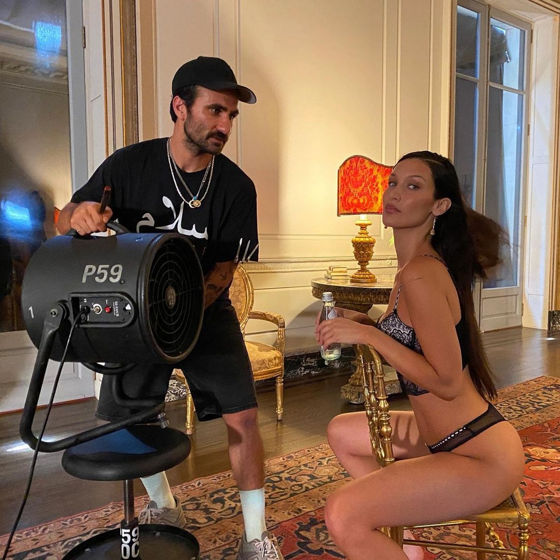 bella-hadid-sexy-bts-thefappening-cfd-3-1 Bella Hadid In A See Through Lingerie On BTS Footage For Victoria's Secret