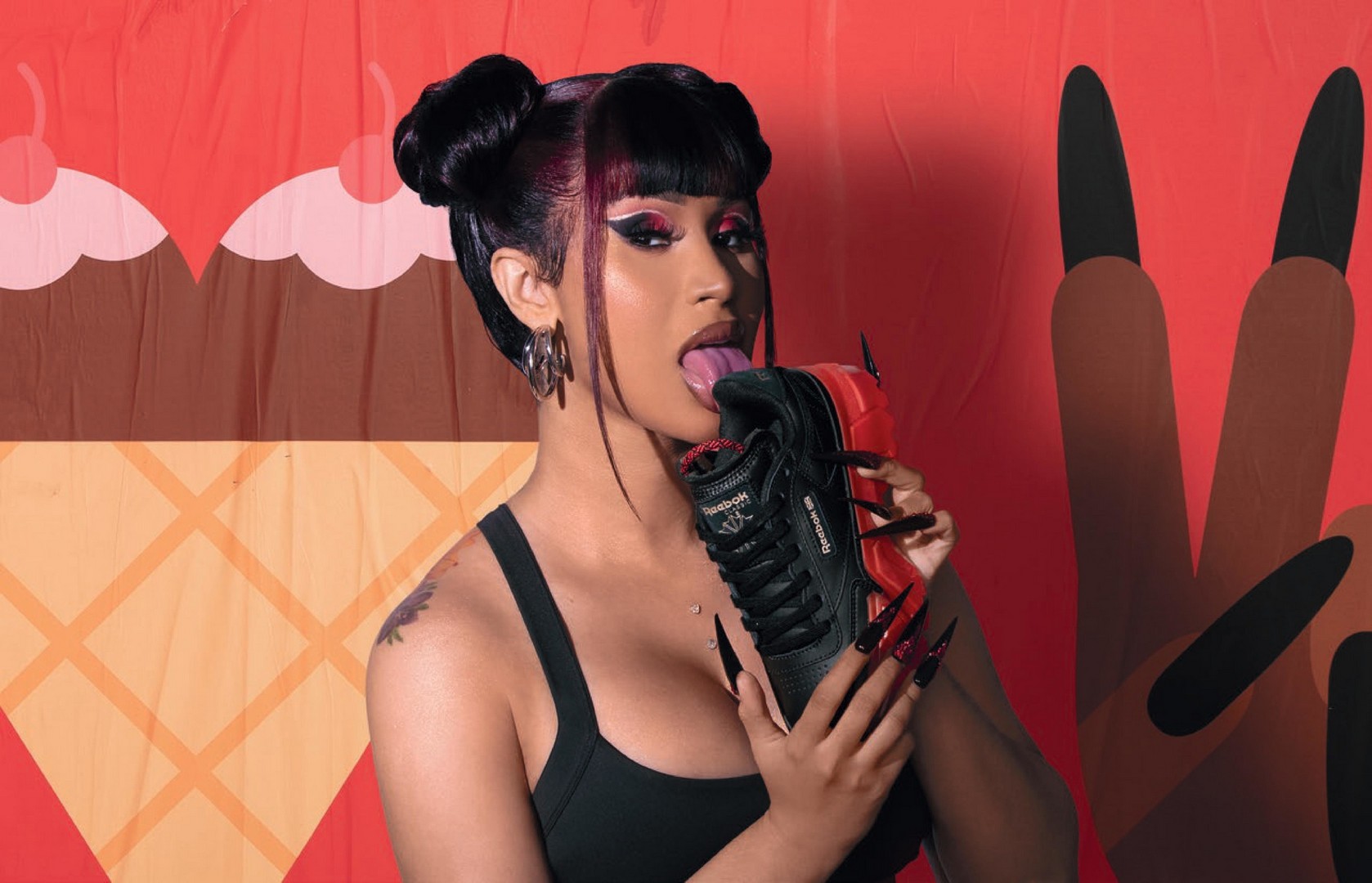 cardi-b-sexy-in-reebok-thefappening-pro-3 Cardi B Lick Her Shoes