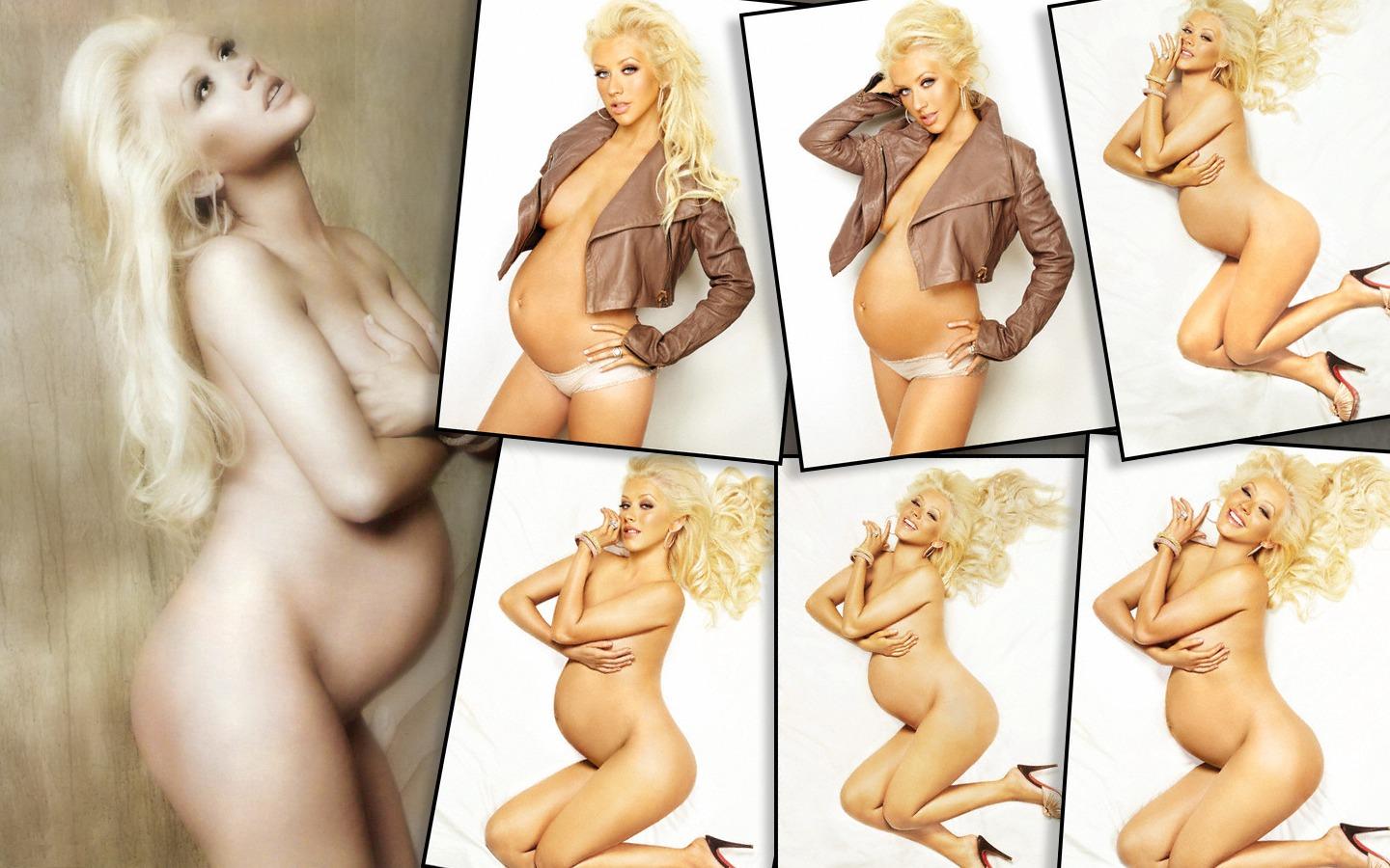 christina-aguilera-pregnant-nude-17 Christina Aguilera Preggo Naked