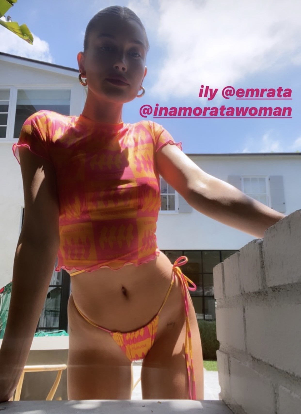 hailey-bieber-wearing-inamorata-thefappening-cfd-1 Hailey Bieber Tried On A Sexy Bikini From Inamorata