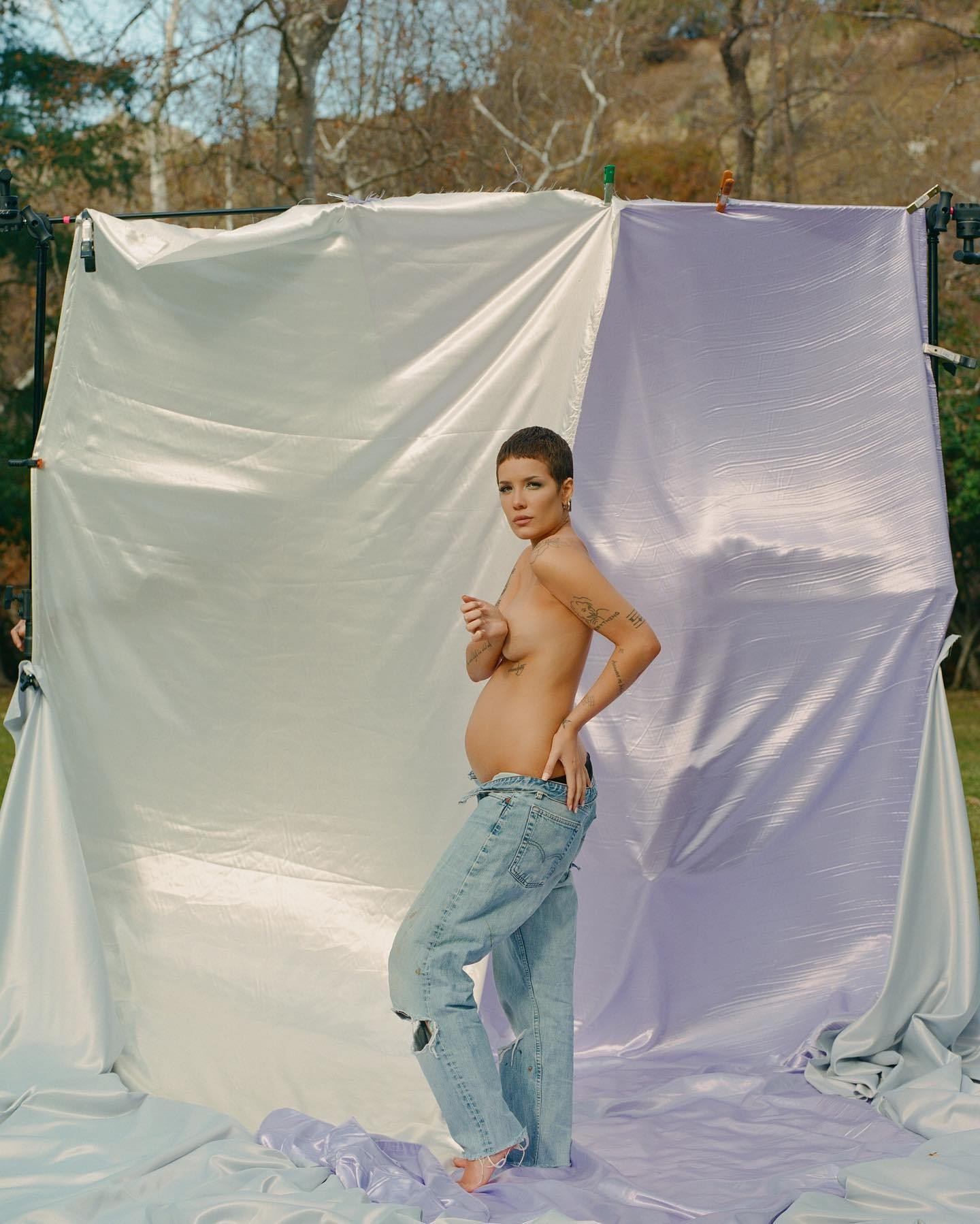 halsey-topless-pregnant-thefappening-cfd-1 Halsey Topless Pregnant