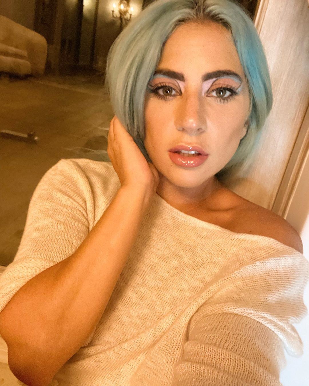 lady-gaga-in-lingerie-and-bikini-with-azure-hair-thefappening-cfd-5 lady gaga in lingerie and bikini with azure hair thefappening cfd 5