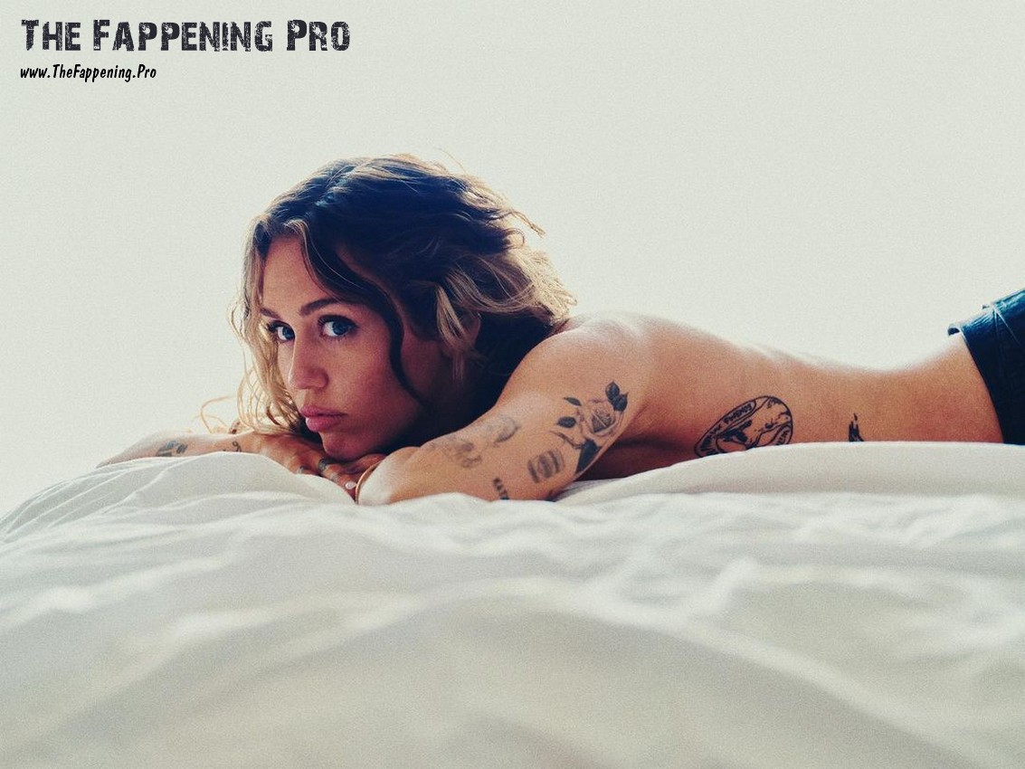 miley-cyrus-topless-thefappening-cfd-2-1 Miley Cyrus Nude For "Jaded" Video Premiere