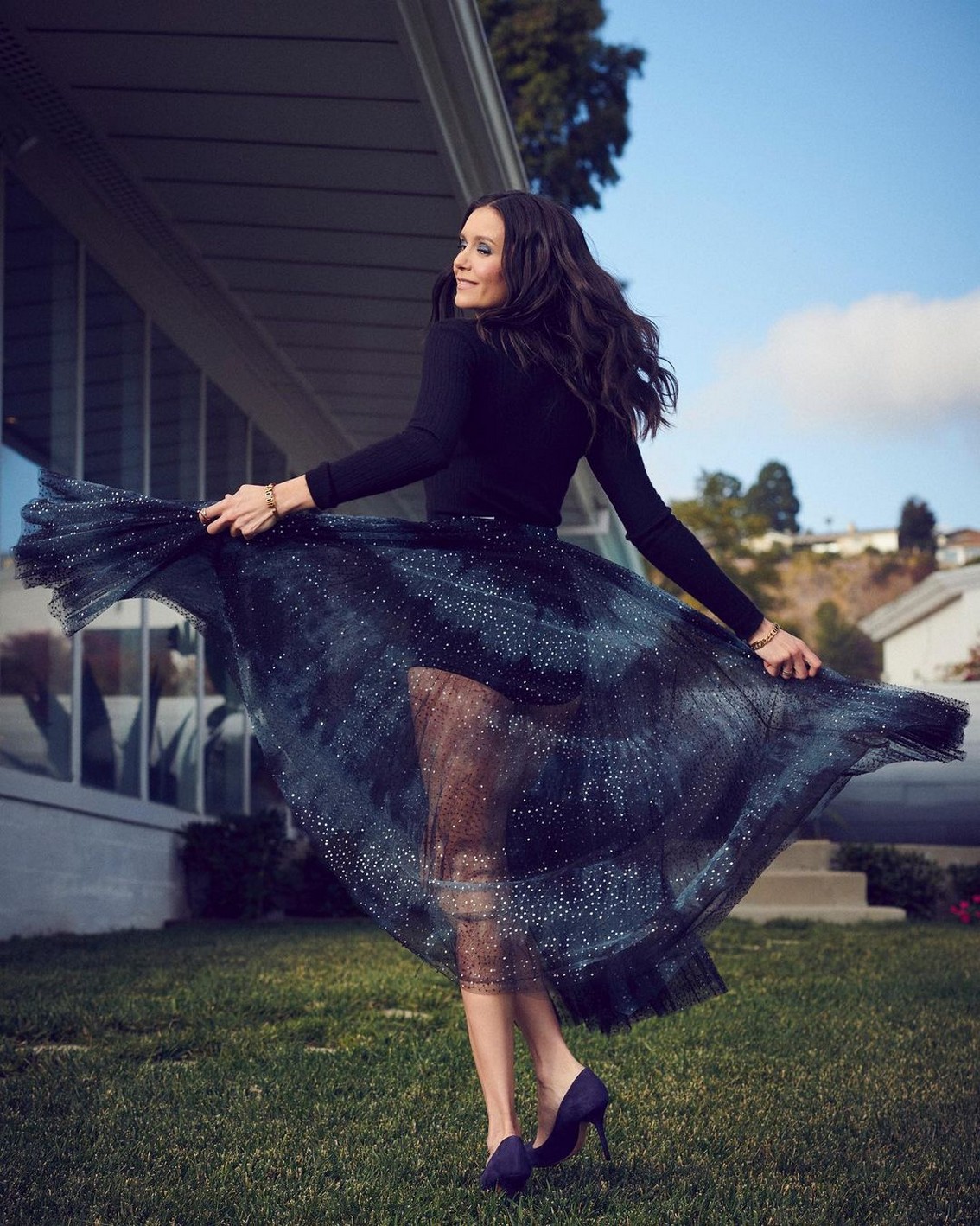 nina-dobrev-sexy-in-dior-thefappening-cfd-3 Nina Dobrev Sexy Ass In Dior Dress
