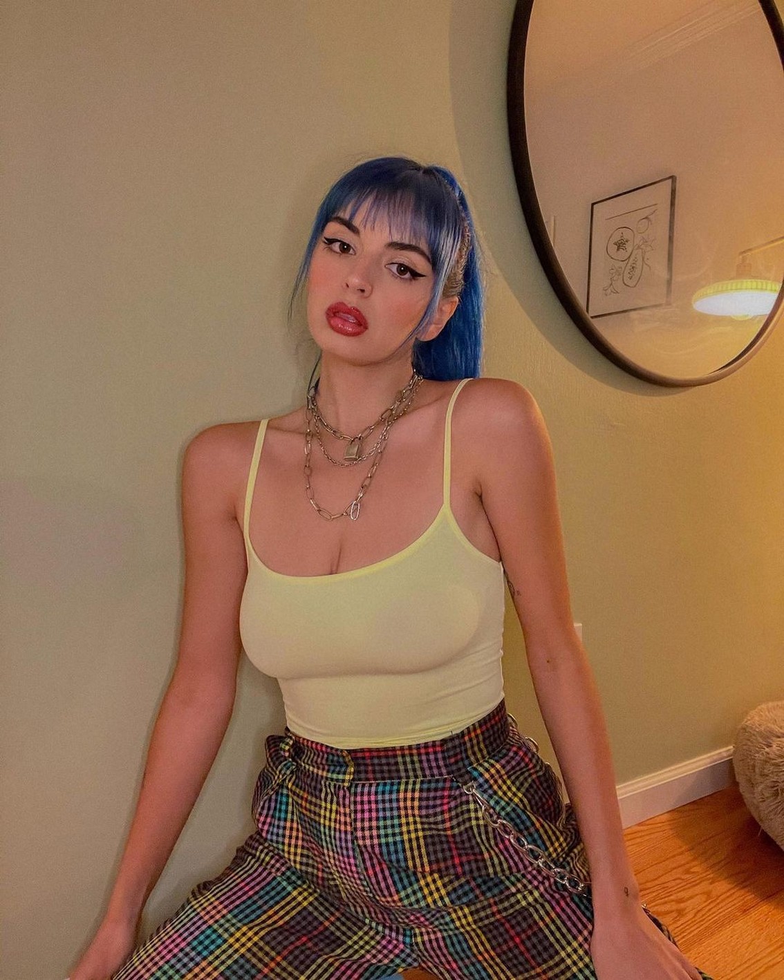 rebecca-black-selfie-with-blue-hair-thefappening-cfd-21 Rebecca Black Sexy Selfie 2020