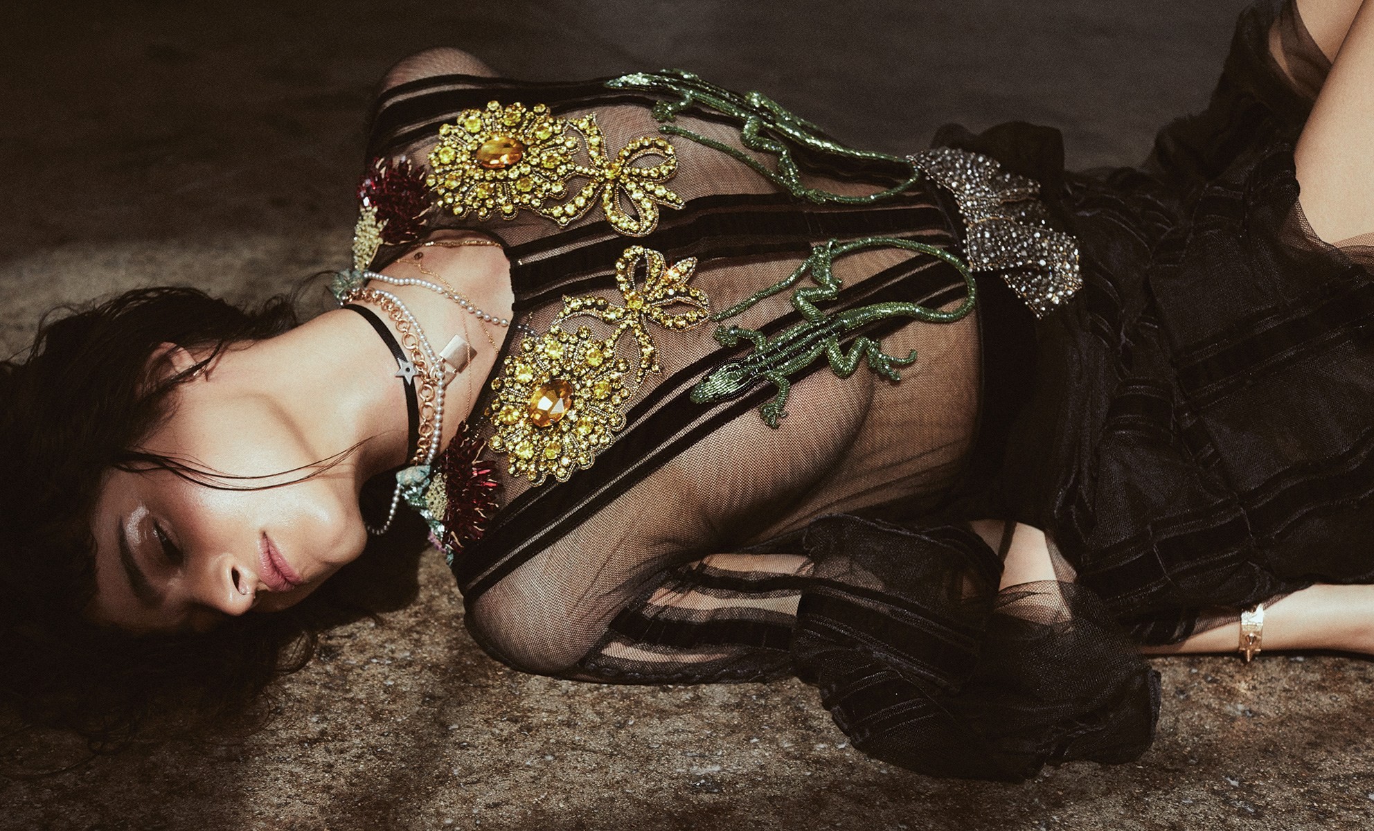 Sofia Boutella See Through Tits