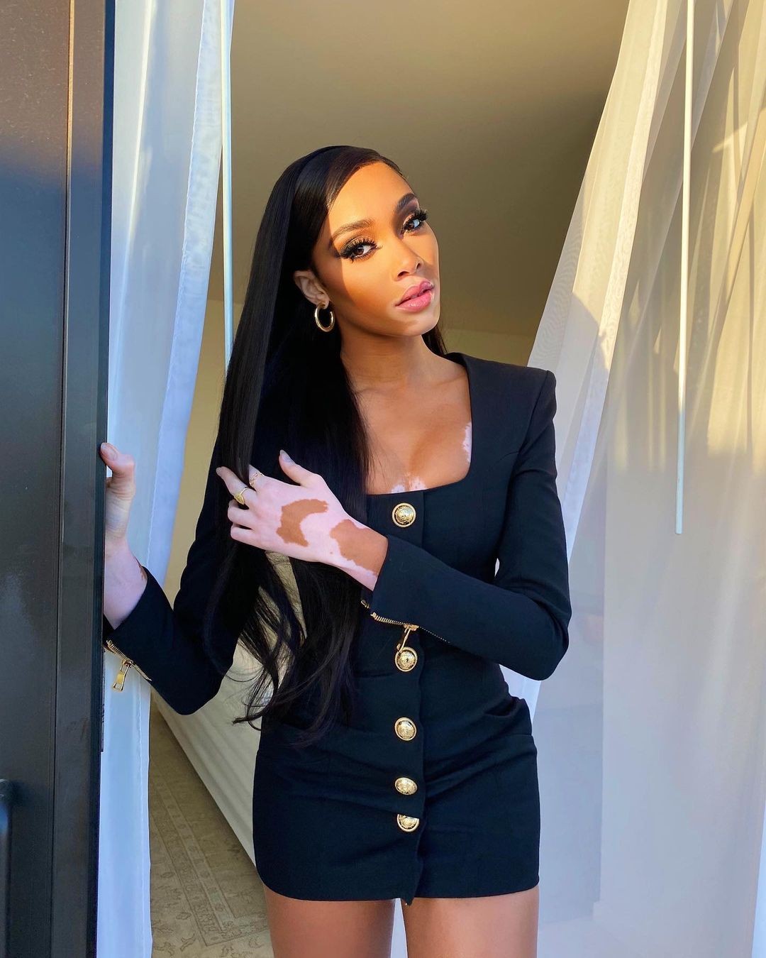 winnie-harlow-sexy-in-tiny-black-dress-thefappening-cfd-6 winnie harlow sexy in tiny black dress thefappening cfd 6