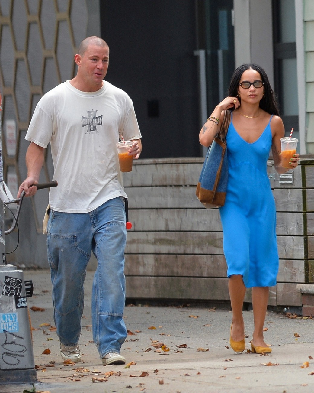 zoe-kravitz-braless-with-channing-tatum-thefappening-cfd-3 Zoe Kravitz In A Dress Without Underwear