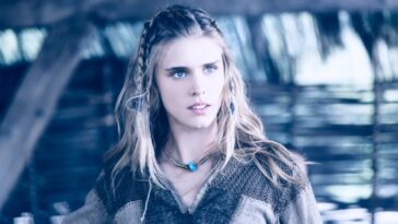 Gaia Weiss Cleavage And Sexy Photos 13 Gaia Weiss Vikings Sexy 15