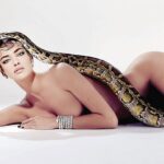Irina Shayk Nude Snake Pose