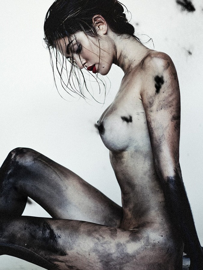 Jehane Paris Topless In Mud By Kesler Tran 03